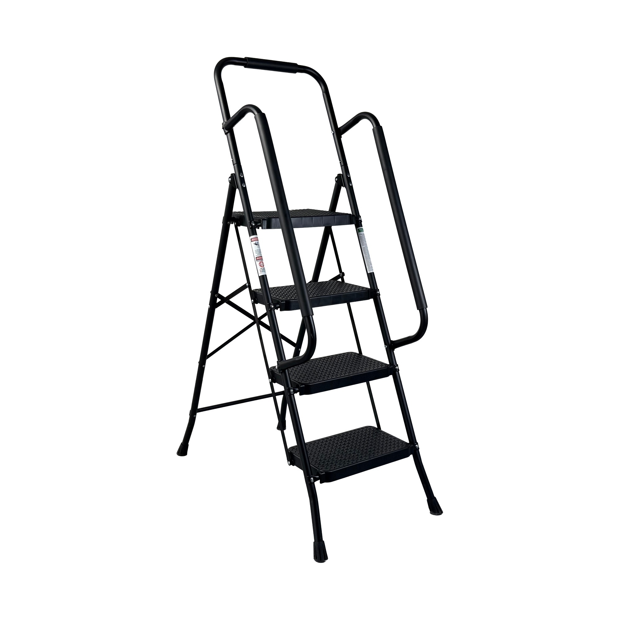 4.7 ft. Metal Lightweight Step Ladder (9 ft. Reach) with Wide Anti-Slip Pedal and Sponge Handrail, 330 lb. Load Capacity